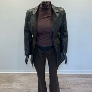 M Oscar Léopold leather jacket